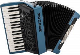 Hohner Bravo III 72 myColor silent key, Water 