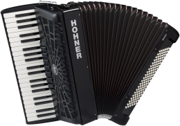 Hohner Bravo III 120 silent key schwarz Akkordeon 