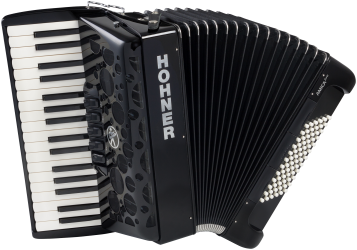 Hohner Amica forte III 72 silent key schwarz  Akkordeon 