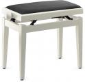 Klavierbank für Digital-Piano weiß poliert 