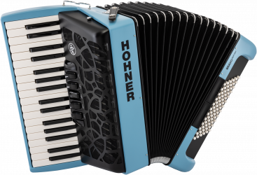 Hohner Bravo III 72 myColor silent key, Sky 