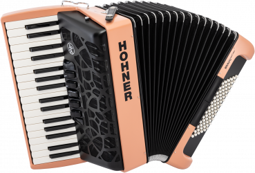 Hohner Bravo III 72 myColor silent key, Sunrise 