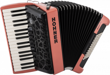 Hohner Bravo III 72 myColor silent key, Fire 