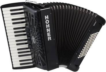 Hohner Bravo III 72 silent key schwarz Akkordeon 