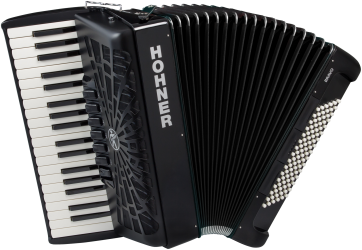Hohner Bravo III 96 silent key schwarz Akkordeon 