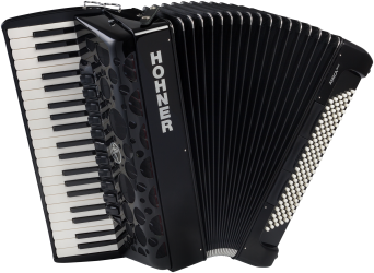 Hohner Amica forte IV 120 silent key schwarz  Akkordeon 