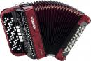 Hohner Nova III 96 C-Griff rot Knopf-Akkordeon 